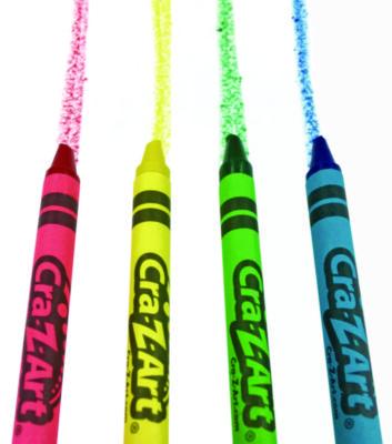 Washable Crayons, Assorted, 4/Pack