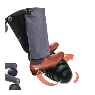 AFS-TEX Dynamic Foot Rest, 16 x 7 x 7, Midnight Black