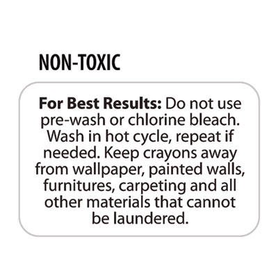 Washable Jumbo Crayons, 16 Assorted Colors, 16/Pack