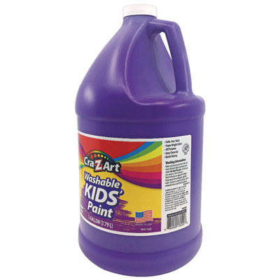 Cra-Z-Art Washable Kids Paint, Purple, 1 Gal Bottle (CZA760022) CZA760022