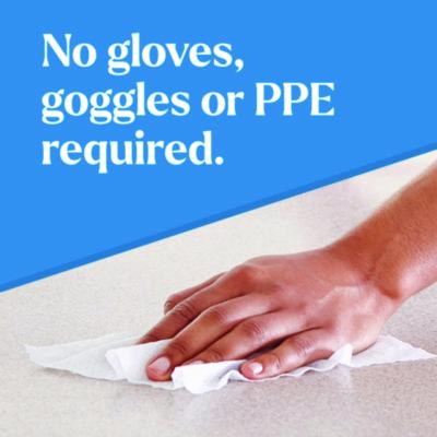 CloroxPro EcoClean Disinfecting Wipes, 1-Ply, 8 x 7, Unscented, White, 75 Count