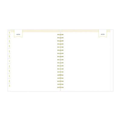 Day Designer Navy Stripe Daily/Monthly Planner, Horizontal Stripe Artwork, 10 x 8, Navy/White Cover, 12-Month (Jan-Dec): 2025