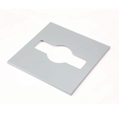 Alpine Industries 29 Gallon Trash/Recycling Cans, Steel, Green Mixed Recycling Can with Mixed Lid, Black Trash Can with Square Lid (ALH4450BLKKIT11) ALH4450BLKKIT11