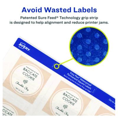 Laser/Inkjet Multipurpose Label, 2 x 2, White, 12/Sheet, 8 Sheets/Pack