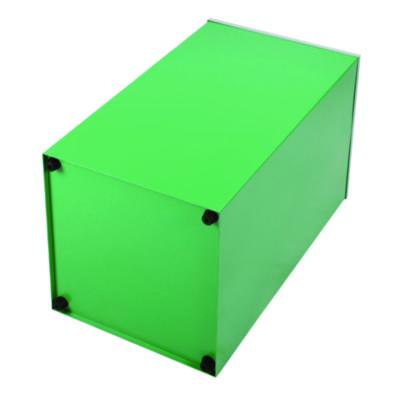 Alpine Industries 29 Gallon Trash/Recycling Cans, Steel, Green Can with Square Lid (ALH4450KITGRNS) ALH4450KITGRNS