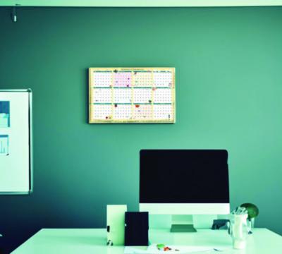 Recycled Seasonal Laminated Wall Calendar, Illustrated Seasons Artwork, 24 x 37, 12-Month (Jan to Dec): 2025