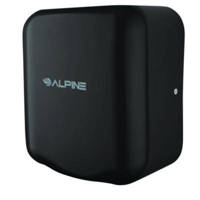 Alpine Industries Hemlock Commercial Automatic 120V Hand Dryer, 6.69 x 11.41 x 12.31, Stainless Steel, Black (ALHALP40010BLA) ALHALP40010BLA