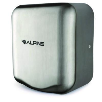 Alpine Industries Hemlock Commercial Automatic 120V Hand Dryer, 6.68 x 11.41 x 12.31, Stainless Steel, Silver (ALHALP40010SSB) ALHALP40010SSB