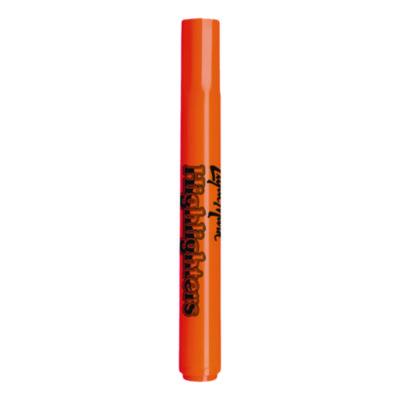 Tank Fluorescent Highlighter, Orange Ink, Chisel Tip, Orange Barrel, Dozen