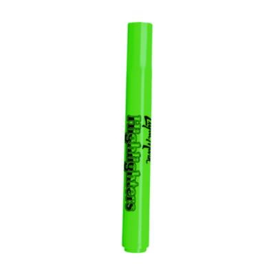 Tank Fluorescent Highlighter, Green Ink, Chisel Tip, Green Barrel, Dozen
