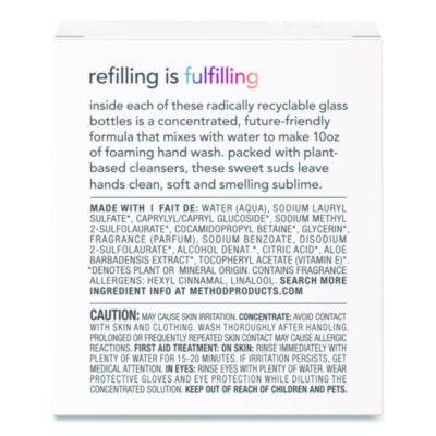 Refill + Reuse Foaming Hand Soap Refill Kit, Sea Minerals, (2) 1 oz Refill Bottles, 10 oz Dispenser Bottle
