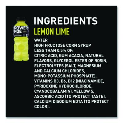 Sports Drink, Lemon Lime, 20 oz Bottle, 24/Pack