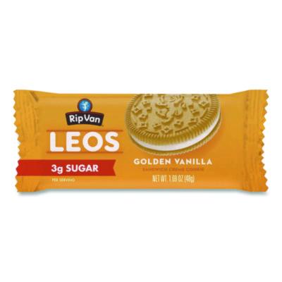 Leos Golden Vanilla Sandwich Cookies, 2 Cookies/Pack, 10 Packs/Box