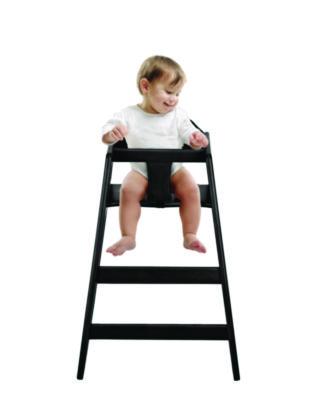 Alpine Industries Wooden Stackable High Chair, Supports Up to 50 lb, 29.02" h, Espresso (ALHALP41201ESP) ALHALP41201ESP