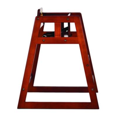 Alpine Industries Wooden Stackable High Chair, Supports up to 50 lbs, 29.02" h, Mahogany, 2/Pack (ALHALP41202MA) ALHALP41202MA