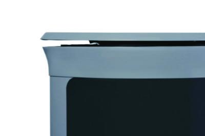 ENHANCE Series Waste Receptacle, Dual Top Hole, 11.5 gal, Metal, Pearl Gray/Umbra Gray