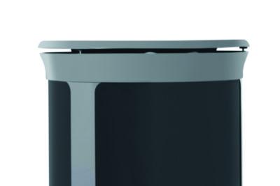 ENHANCE Series Waste Receptacle, Dual Top Hole, 33 gal, Metal, Pearl Gray/Umbra Gray