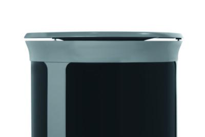 ENHANCE Series Waste Receptacle, 33 gal, Metal, Pearl Gray/Umbra Gray