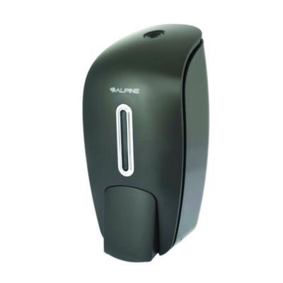 Alpine Industries Surface Mounted Soap and Hand Sanitizer Dispenser, 27 oz, 4.1 x 4.6 x 9.6, Gray (ALHALP425GRY) ALHALP425GRY