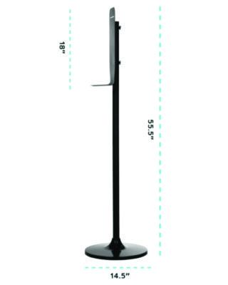 Alpine Industries Automatic Foam Hand Sanitizer/Soap Dispenser with Floor Stand, 40 oz, 4.48 x 6 x 45, White (ALHALP430FS) ALHALP430FS