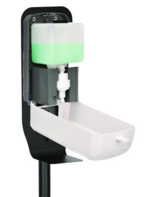 Alpine Industries Automatic Foam Hand Sanitizer/Soap Dispenser with Floor Stand, 40 oz, 4.48 x 6 x 45, White (ALHALP430FS) ALHALP430FS