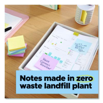 100% Recycled Paper Super Sticky Notes, 3