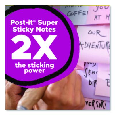 100% Recycled Paper Super Sticky Notes, 3