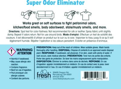 Super Odor Eliminator, 32 oz Spray Bottle, 6/Carton