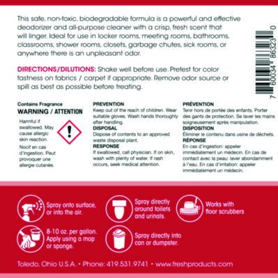 Terminator All-Purpose Cleaner/Deodorizer with (2) Trigger Sprayers, 32 oz Bottles, 12/Carton