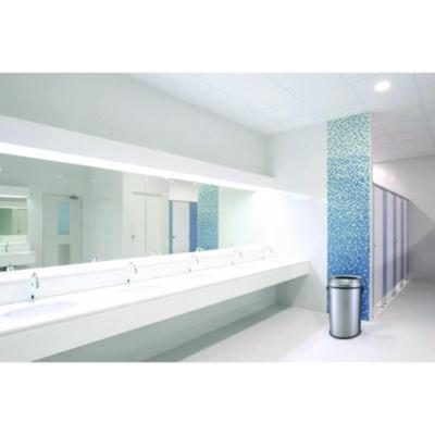 Alpine Industries 17 Gallon Stainless Steel Heavy-Gauge Brushed Open Top Commercial Trash Can (ALHALP47065L) ALHALP47065L