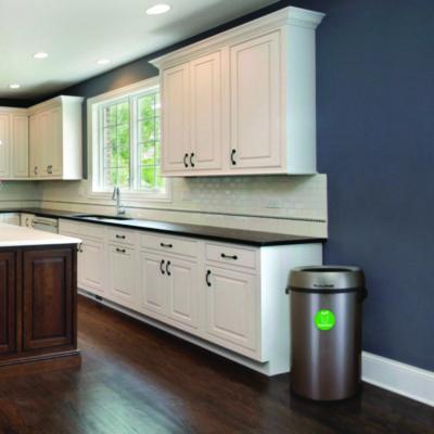 Alpine Industries 17 Gallon Stainless Steel Open Top Compost Station (ALHALP47065LCO) ALHALP47065LCO