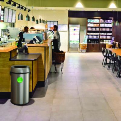 Alpine Industries 17 Gallon Stainless Steel Open Top Compost Station (ALHALP47065LCO) ALHALP47065LCO