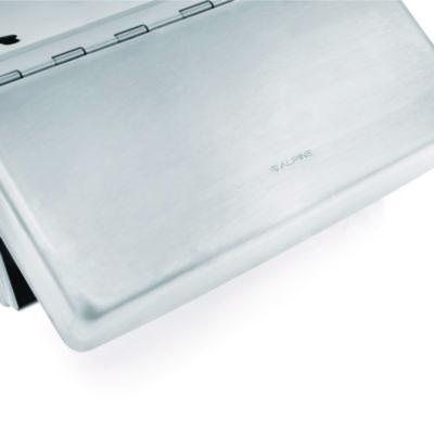 Alpine Industries Stainless Steel Wall-Mounted Sanitary Napkin Receptacle (ALHALP451SSB) ALHALP451SSB