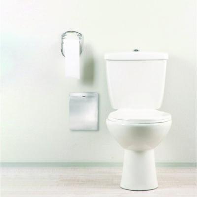 Alpine Industries Stainless Steel Wall-Mounted Sanitary Napkin Receptacle (ALHALP451SSB) ALHALP451SSB