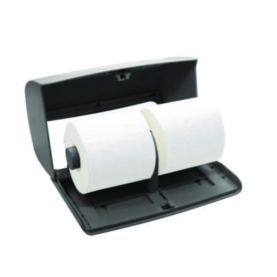 Alpine Industries Side-by-Side Double Roll Toilet Tissue Dispenser, 6.3 x 6.3 x 10.3, Gray (ALHALP452GRY) ALHALP452GRY