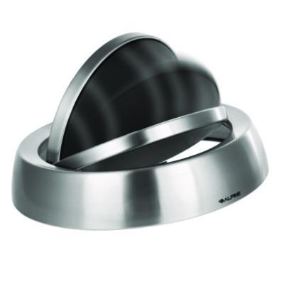 Alpine Industries 17 Gal Stainless Steel Swivel Trash Can Cover, 15.7 x 15.67 x 15.67, Silver (ALHALP47065LC) ALHALP47065LC