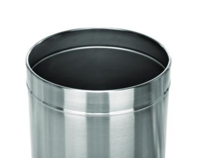 Alpine Industries 27 Gallon Stainless Steel Commercial Indoor Trash Can, Brushed Stainless Steel (ALHALP47527) ALHALP47527