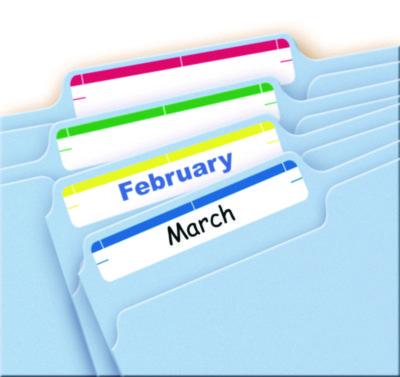 Avery Removable File Folder Labels With Sure Feed Technology, 0.66 X 3.44, White, 7/sheet, 36 Sheets/pack (AVE5235) AVE5235