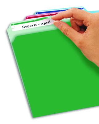 Avery Removable File Folder Labels With Sure Feed Technology, 0.66 X 3.44, White, 7/sheet, 36 Sheets/pack (AVE5235) AVE5235