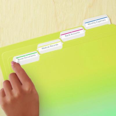 Avery Removable File Folder Labels With Sure Feed Technology, 0.66 X 3.44, White, 7/sheet, 36 Sheets/pack (AVE5235) AVE5235