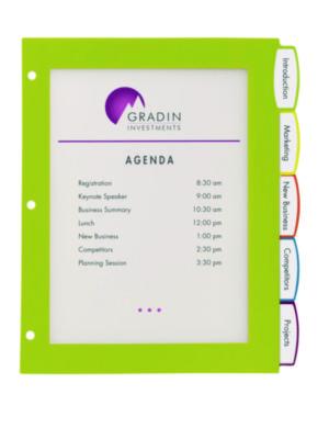 Big Tab Ultralast Plastic Dividers, 5-Tab, 11 X 8.5, Assorted, 1 Set