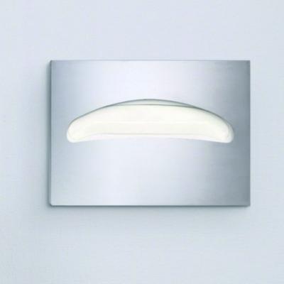 Alpine Industries Stainless Steel Brushed Half-Fold Toilet Seat Cover Dispenser, 15.7 x 2 x 11.8 (ALHALP483) ALHALP483