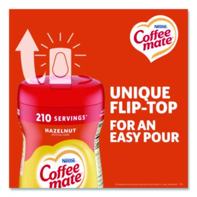 Non-Dairy Powdered Creamer, Hazelnut, 15 oz Canister, 12/Carton