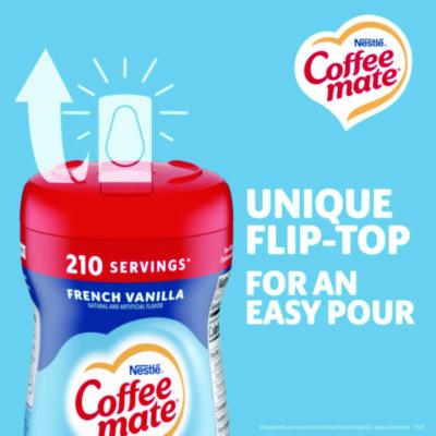 Non-Dairy Powdered Creamer, French Vanilla, 15 oz Canister, 12/Carton