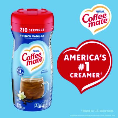 Non-Dairy Powdered Creamer, French Vanilla, 15 oz Canister, 12/Carton