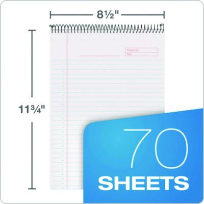 Color Notepads, Wide/legal Rule, Orchid Cover, 70 White 8.5 X 11.75 Sheets