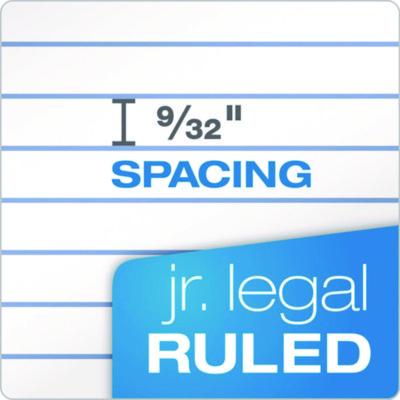 Second Nature Recycled Ruled Pads, Narrow Rule, 50 White 5 x 8 Sheets, Dozen