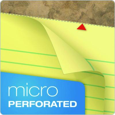 Second Nature Recycled Ruled Pads, Wide/Legal Rule, 50 Canary-Yellow 8.5 x 11.75 Sheets, Dozen