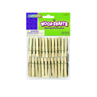 Creativity Street® Wood Spring Clothespins