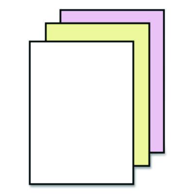 Fast Pack Carbonless 3-Part Paper, 8.5 x 11, White/Canary/Pink, 500 Sheets/Ream, 5 Reams/Carton